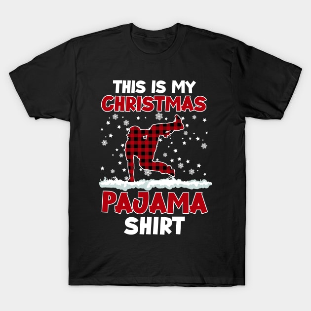 Buffalo Red Plaid Parkour This Is My Christmas Pajama T-Shirt by Sincu